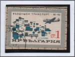 Stamps Bulgaria -  Avión U-52 sobre Trnovo