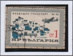 Sellos de Europa - Bulgaria -  Avión U-52 sobre Trnovo