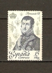 Stamps Spain -  Fernando VII