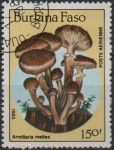 Stamps Burkina Faso -  Hongos: Amillaria mellea