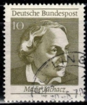 Stamps : Europe : Germany :  50 años de sufragio femenino en Alemania  (Marie Juchacz).