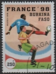Sellos de Africa - Burkina Faso -  Champions Francia'98