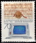 Stamps Germany -  X. Congreso Internacional de Archivos de Bonn.