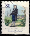 Stamps : Europe : Germany :  150 cumpleaños de Philipp Reis.