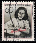 Sellos de Europa - Alemania -  50 Aniv nacimiento de Ana Frank (víctima de los campos de concentración y escritora de diarios).