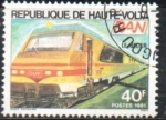 Stamps Burkina Faso -  Trenes: Belie