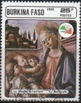 Sellos de Africa - Burkina Faso -  Italia'85 Retrato