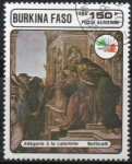 Sellos de Africa - Burkina Faso -  Italia'85 Alegoria a l' Calumnia