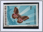 Stamps Burkina Faso -  Mariposas: Gonimbrasia Hecate
