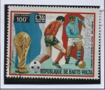 Stamps Burkina Faso -  Champions Francia'74