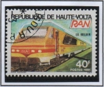 Stamps Burkina Faso -  Trenes: Belie