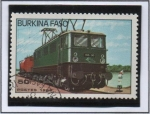 Stamps Burkina Faso -  Locomotoras: 105-30 electrica