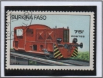 Stamps Burkina Faso -  Locomotoras: Diesel Shunting