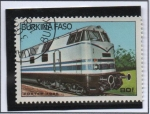 Sellos de Africa - Burkina Faso -  Locomotoras: Diesel 