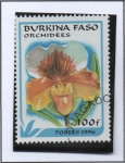 Sellos de Africa - Burkina Faso -  Orquideas