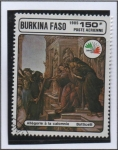 Stamps Burkina Faso -  Italia'85 Alegoria a l' Calumnia