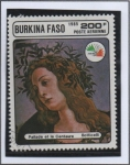Stamps Burkina Faso -  Italia'85 Pallede etle Centauro