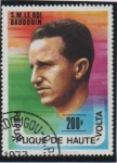 Stamps Burkina Faso -  S.M.Roi Baudoqui