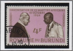 Stamps Burundi -  Papa Pablo VI y Rey Mwami Mwambutsa IV
