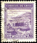 Sellos de America - Chile -  Minería. Tanques de petróleo.