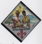 Stamps : Africa : Burundi :  Boy Scouts: Primeros Auxilios