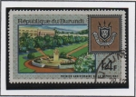 Stamps : Africa : Burundi :  Pres. Jardin y Escudo