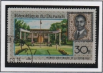 Stamps Burundi -  Plaza d' l' Rebolucion y Migue Micombero