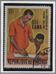 Stamps : Africa : Burundi :  CEE-EAMA: Maestro y Alumno