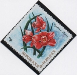 Stamps Burundi -  Orquideas: Cibidiunm