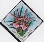 Stamps Burundi -  Orquídeas:  Miltassia