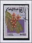Sellos de Africa - Cabo Verde -  Flores: Poinciana Regiabojer