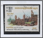 Stamps Cambodia -  Cultura Khmer: Ruinas Shar srang