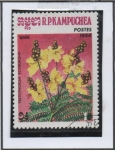 Sellos de Asia - Camboya -  Flores: Peltophorum