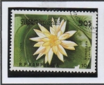 Stamps Cambodia -  Lirios d' Agua: Nymphaea Surinse