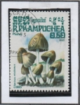 Stamps Cambodia -  Hongos: Coprinus