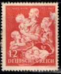 Stamps : Europe : Germany :  10 años de organización de ayuda invernal.