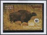 Stamps Cambodia -  Gaur