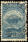 Stamps America - Brazil -  Homenaje AUGUSTO SEVERO y su dirigible PAX que explotó en Paris en 1902.