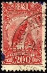 Stamps America - Brazil -  SANTOS DUMONT, año 1901 con su dirigible nro 6 obtiene el Premio Deutsch de la Merthe en PARIS.