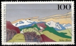 Stamps Germany -  Paisajes en Alemania, Hohe Rhön.