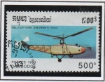 Stamps : Asia : Cambodia :  Helicóptero Sikorsky 1943
