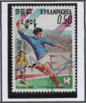 Stamps Cambodia -  Champions Mexico