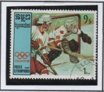 Stamps Cambodia -  Juegos d' Invierno Calgary: Hochey