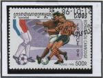 Stamps Cambodia -  Champions Francia'98