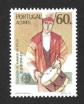 Sellos de Europa - Portugal -  353 - Año Europeo de la Música (AZORES)