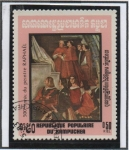 Stamps Cambodia -  Pimturas d' Raphael: Mass of Bolsena