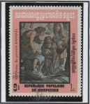 Sellos de Asia - Camboya -  Pimturas d' Raphael: Horace Ovid