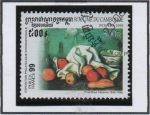 Stamps Cambodia -  Philex Francia'99: Paul Cezanne