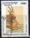 Stamps Cambodia -  Cabra Ibex