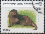 Stamps Cambodia -  Nutria